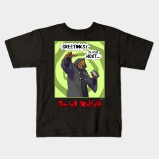 Dr. Wolfula - Comic Swirl Kids T-Shirt